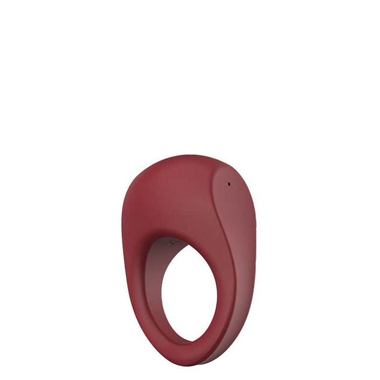 Luxury Ruby Red Vibrating Cock Ring Ricky Sex Toys